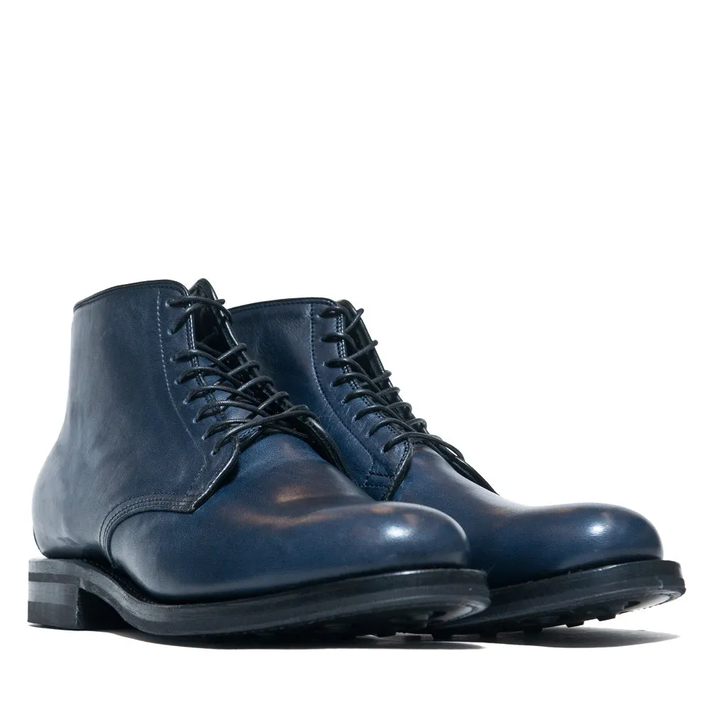 Viberg Navy Horsehide Derby Boot