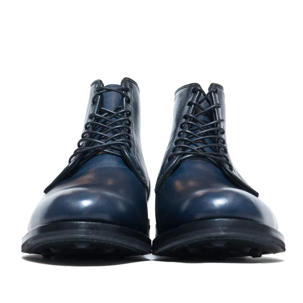 Viberg Navy Horsehide Derby Boot