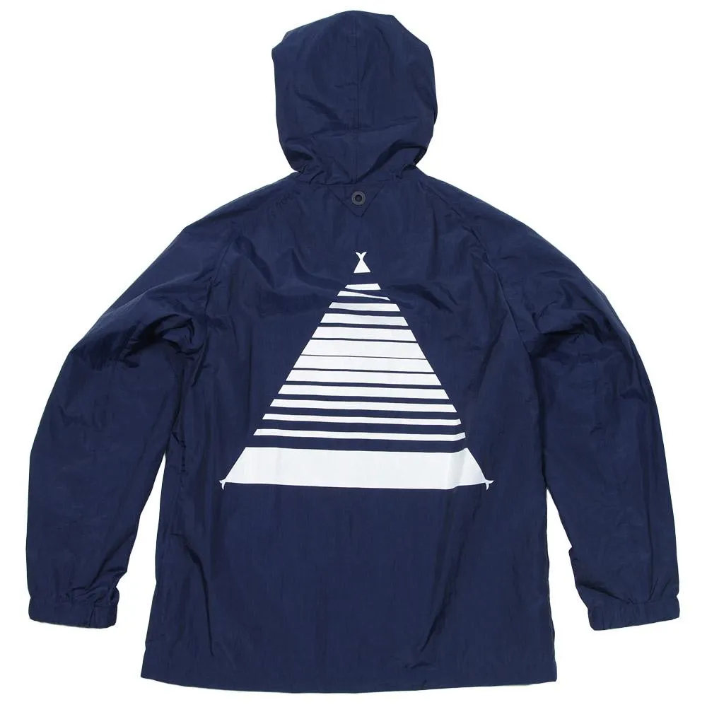 White Mountaineering Nylon Taffeta Hooded Coach Jacket Navy