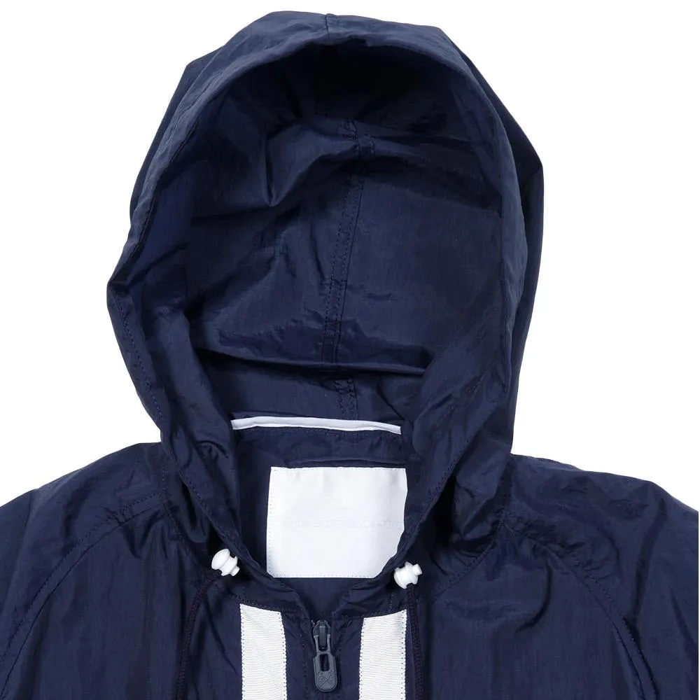 White Mountaineering Nylon Taffeta Hooded Coach Jacket Navy