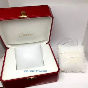 White Soft Genuine Leather PILLOW CUSHION fits CARTIER Box